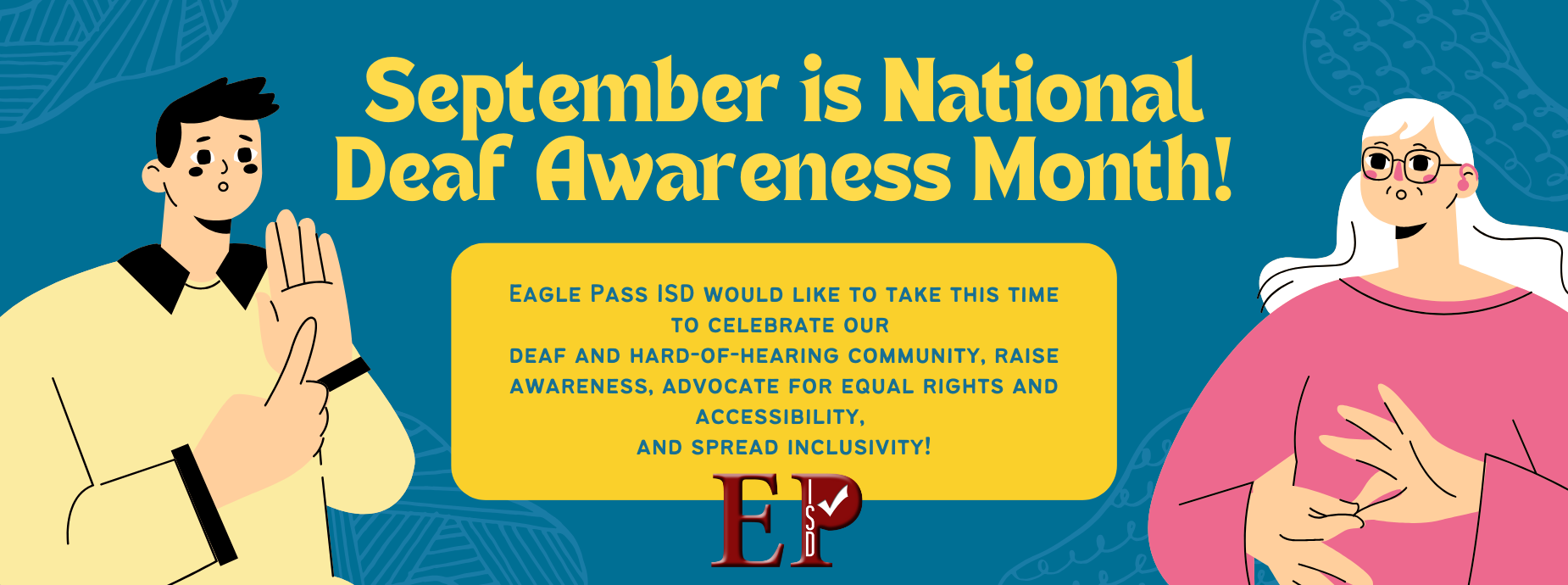 National Deaf Awareness Month banner