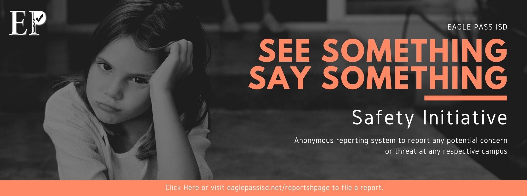 See Something, Say Something banner