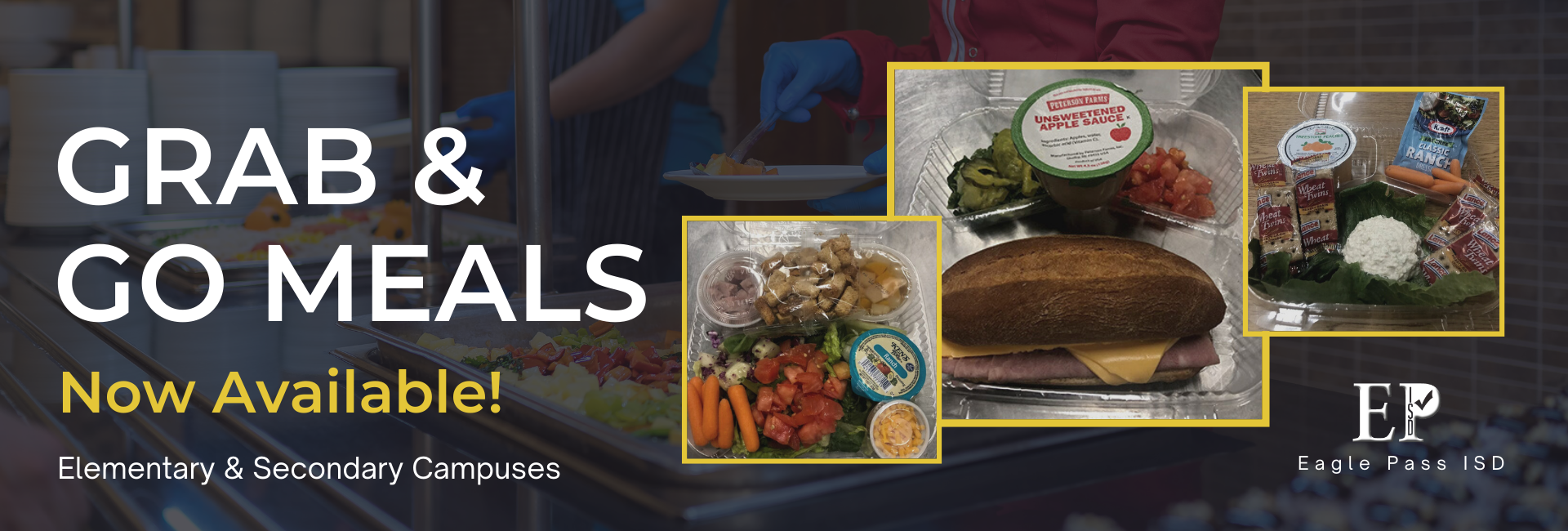 Grab and go meal banner